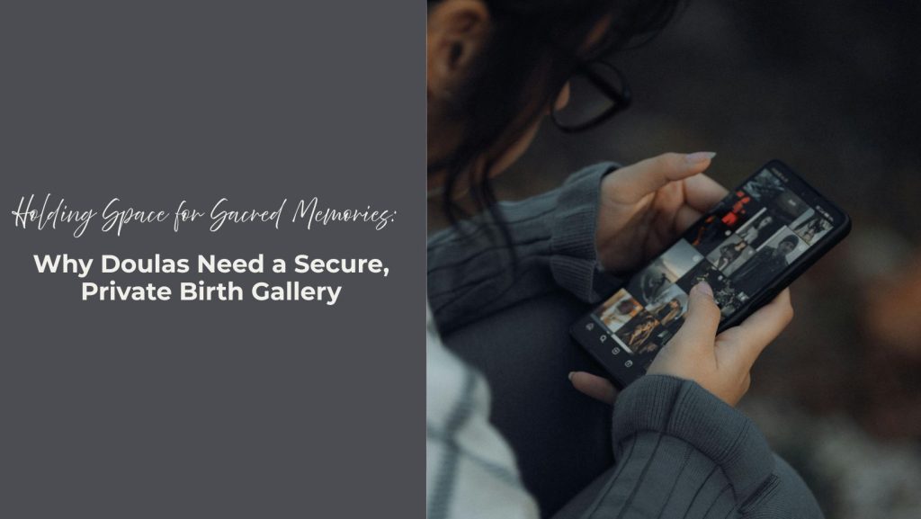 woman looking at photos on phone